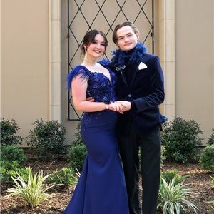 Ellie Wilde formal dress size 10. Deep blue.